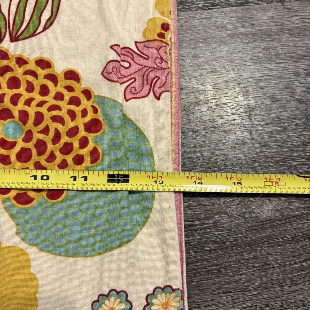 Pier 1 Table Runner Vibrant Colors Cottagecore Shabby Chic Dopamine Maxamalist